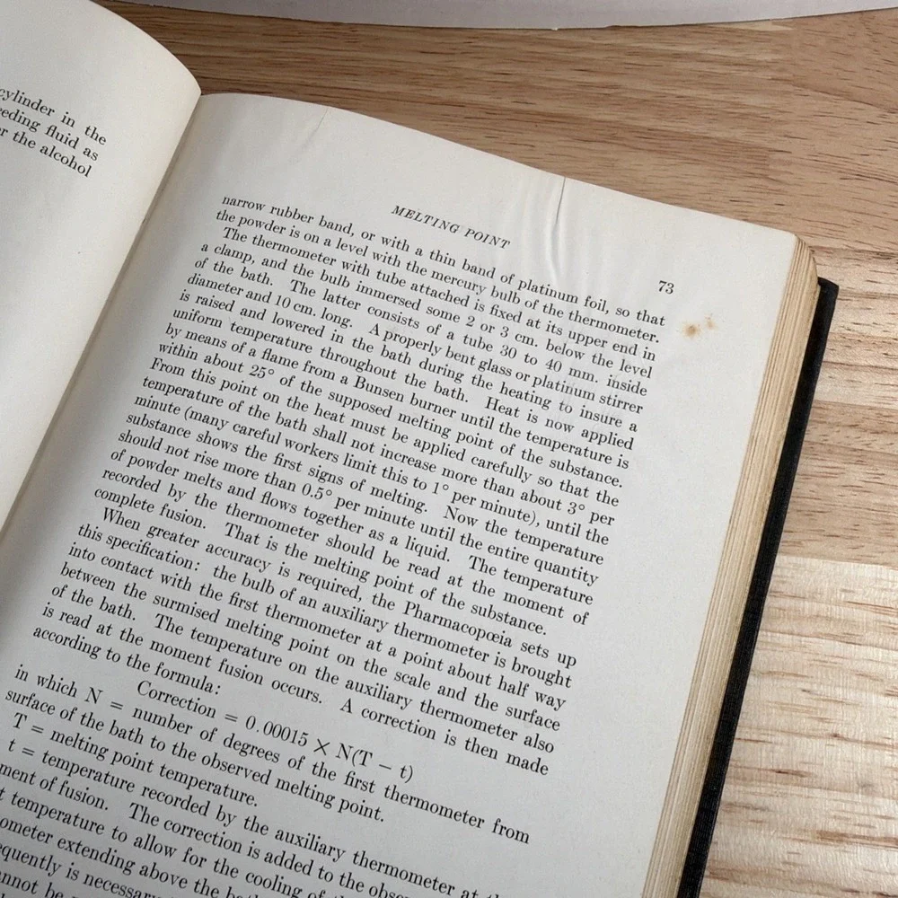 1939 FUNDAMENTALS OF PHARMACY HARDCOVER BOOK BY BLOME & STOCKING Green